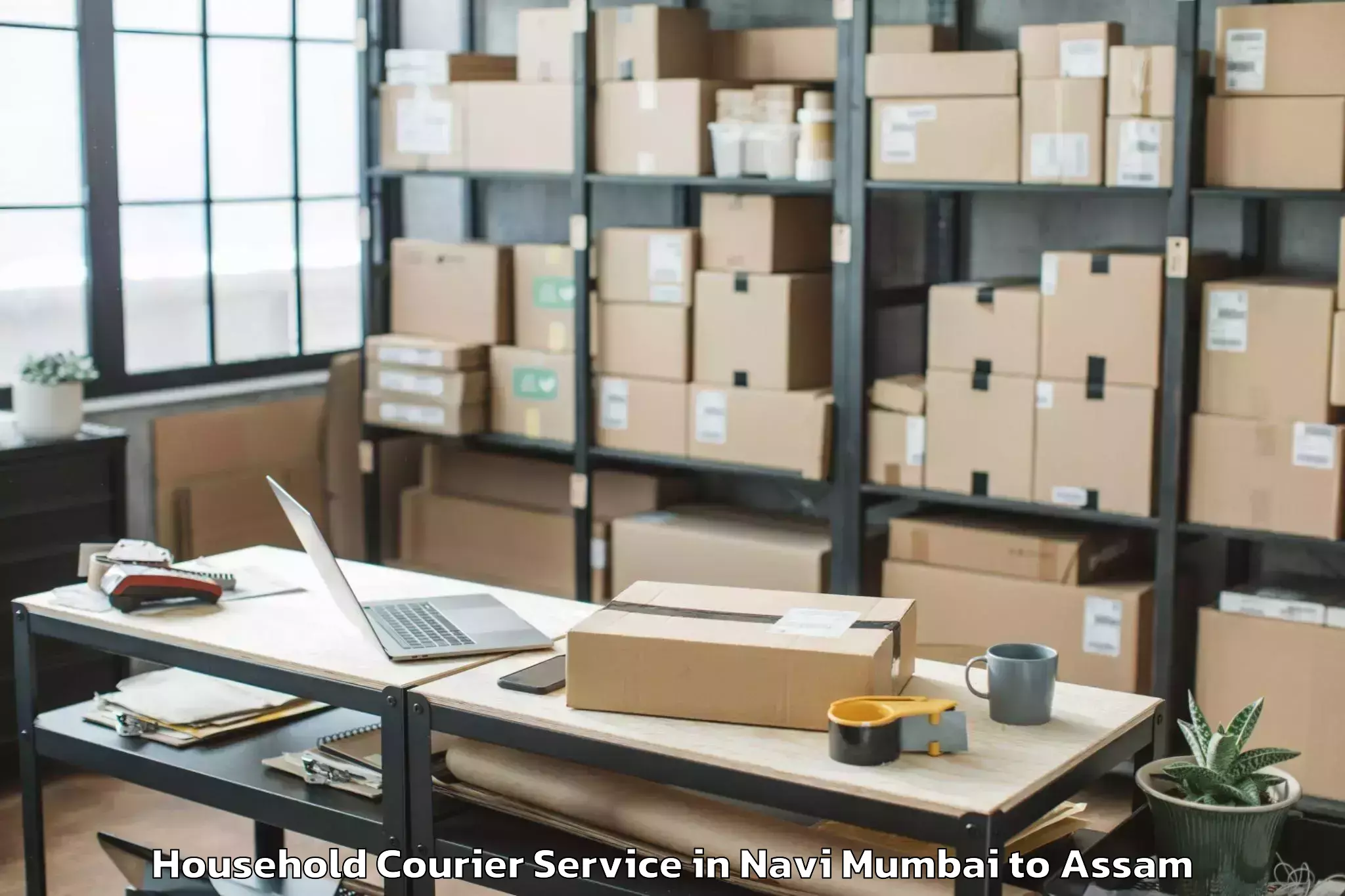 Hassle-Free Navi Mumbai to Muhimari Bilar Pathar Household Courier